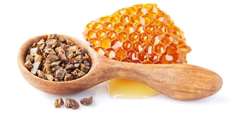 propoli - un elemento della composizione Keramin